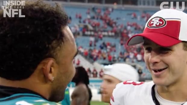 Brock Purdy’s Heartwarming Postgame Meeting With Jaguars WR Chris Kirk Was Loved by Fans 